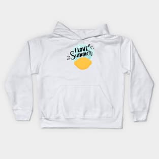 I Love Summer Kids Hoodie